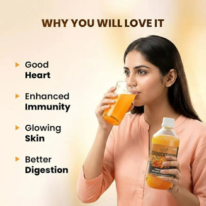 Pure Sea Buckthorn Juice - Organic Super Antioxidant with Omega 3, 6, 7 & 9 - Fssai Approved